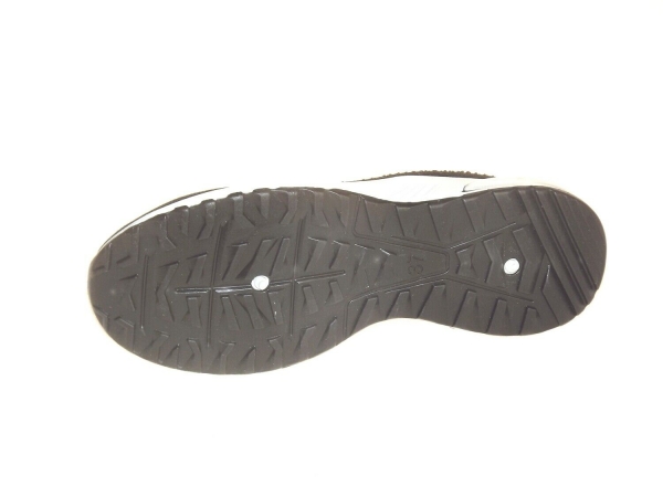 Damen Slip-On Sneaker mit Glitzersteine in Strickoptik in schwarz und navy